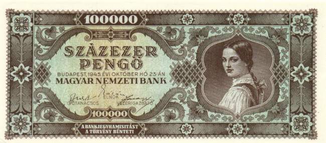 100.000 Pengö 1945